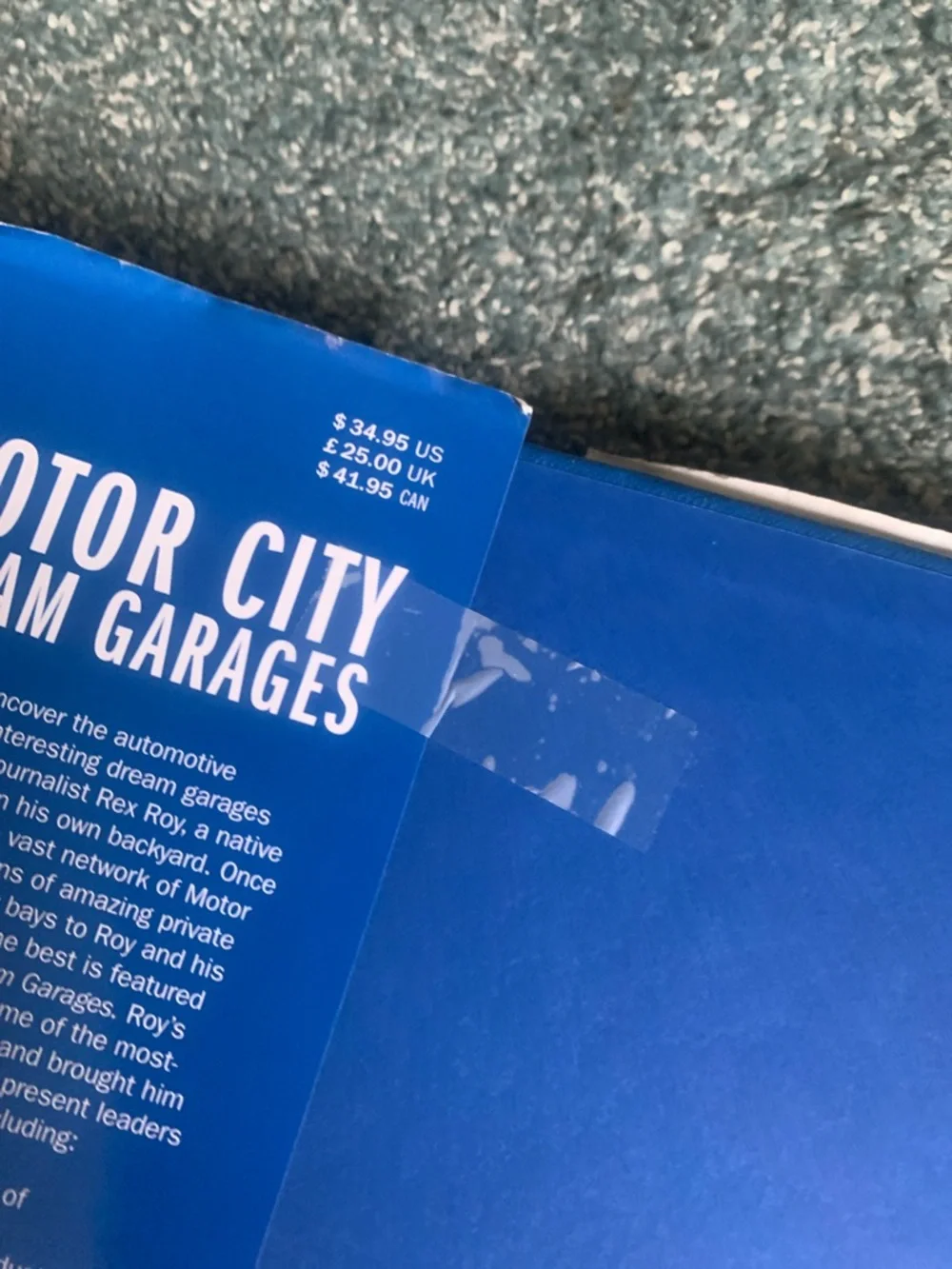Ford Motor City Dream Garages Coffee Table Book - White/Blue Cover